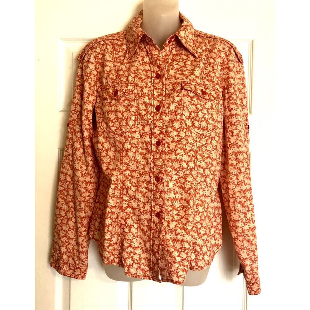 The Limited Floral Western Style Button Up Poplin Shirt